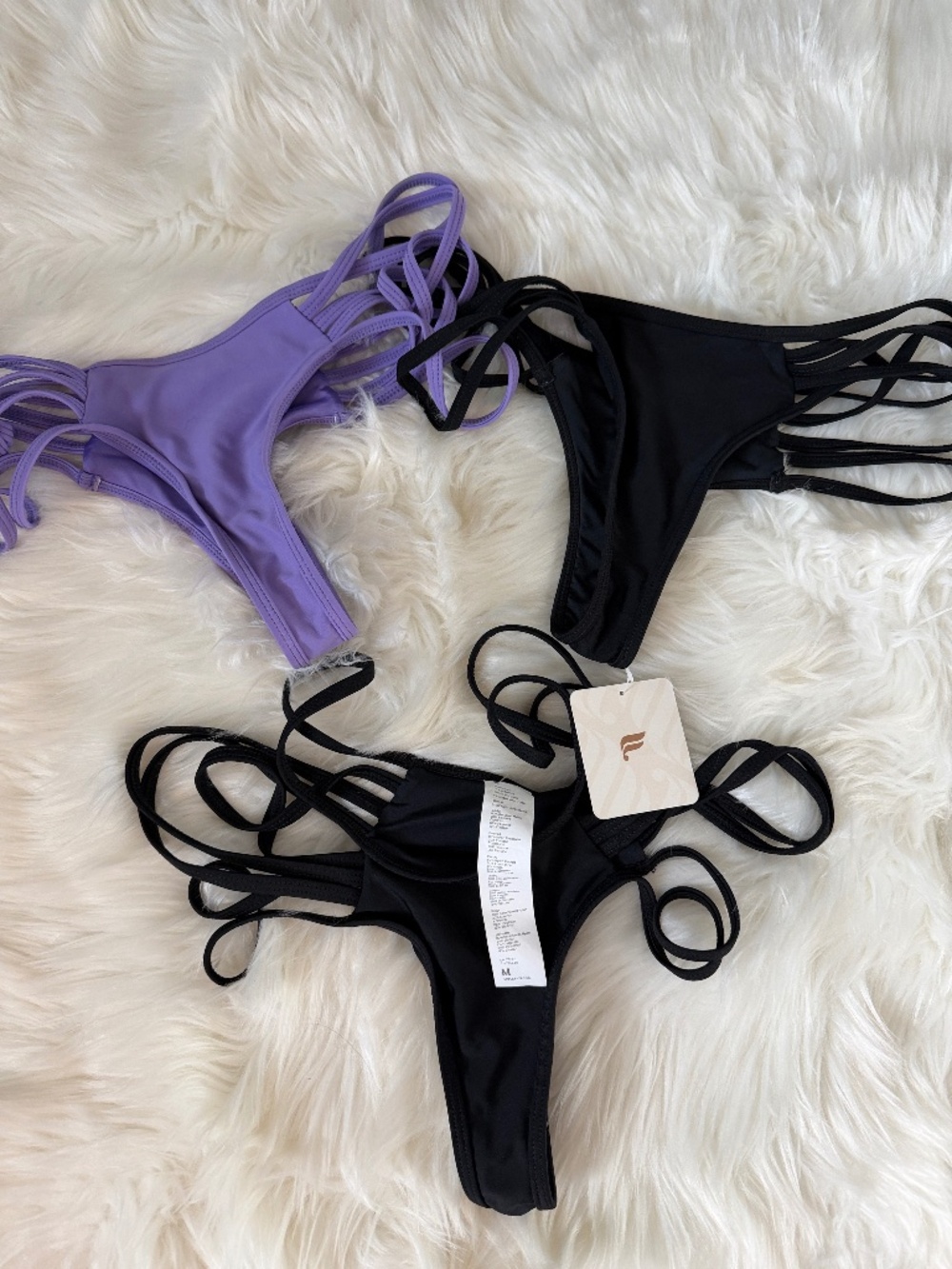 3 Fabletics Noa Strappy Thong Swim Bottom
